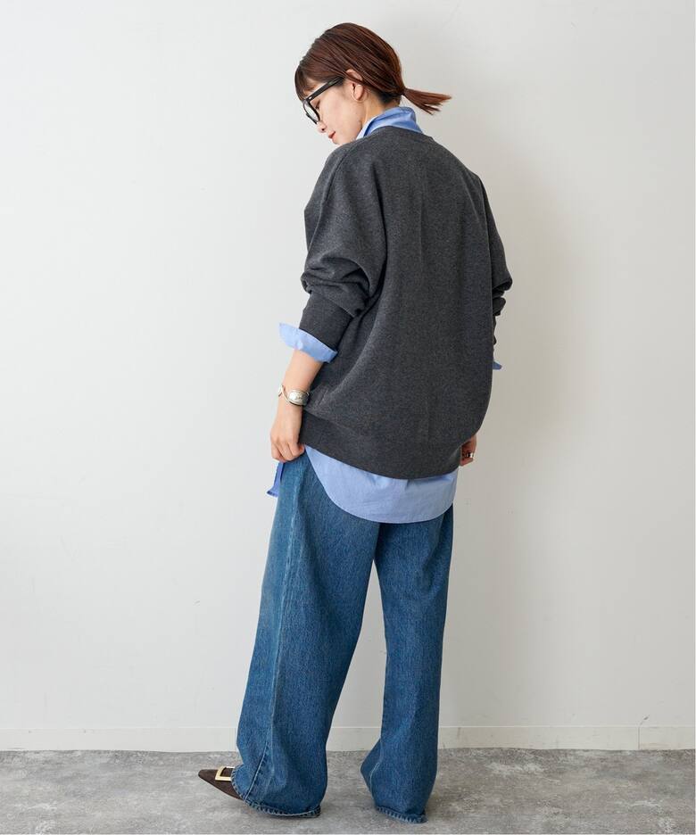 ≪WEB+一部店舗限定追加予約≫ダブルジャガード ビッグカーディガン 