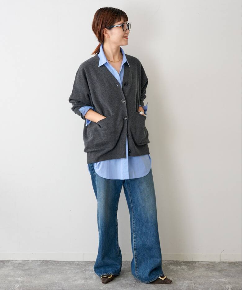 ≪WEB+一部店舗限定追加予約≫ダブルジャガード ビッグカーディガン 