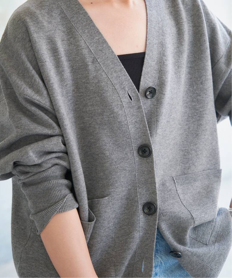≪WEB+一部店舗限定追加≫ダブルジャガード ビッグカーディガン  