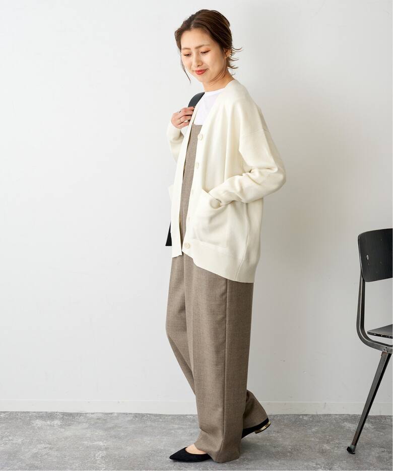 ≪WEB+一部店舗限定追加≫ダブルジャガード ビッグカーディガン  