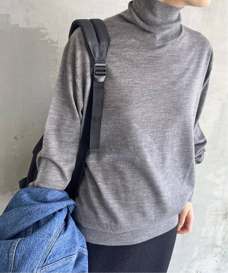 ドゥーズィエムクラス18G Hタートルネックプルーバー 