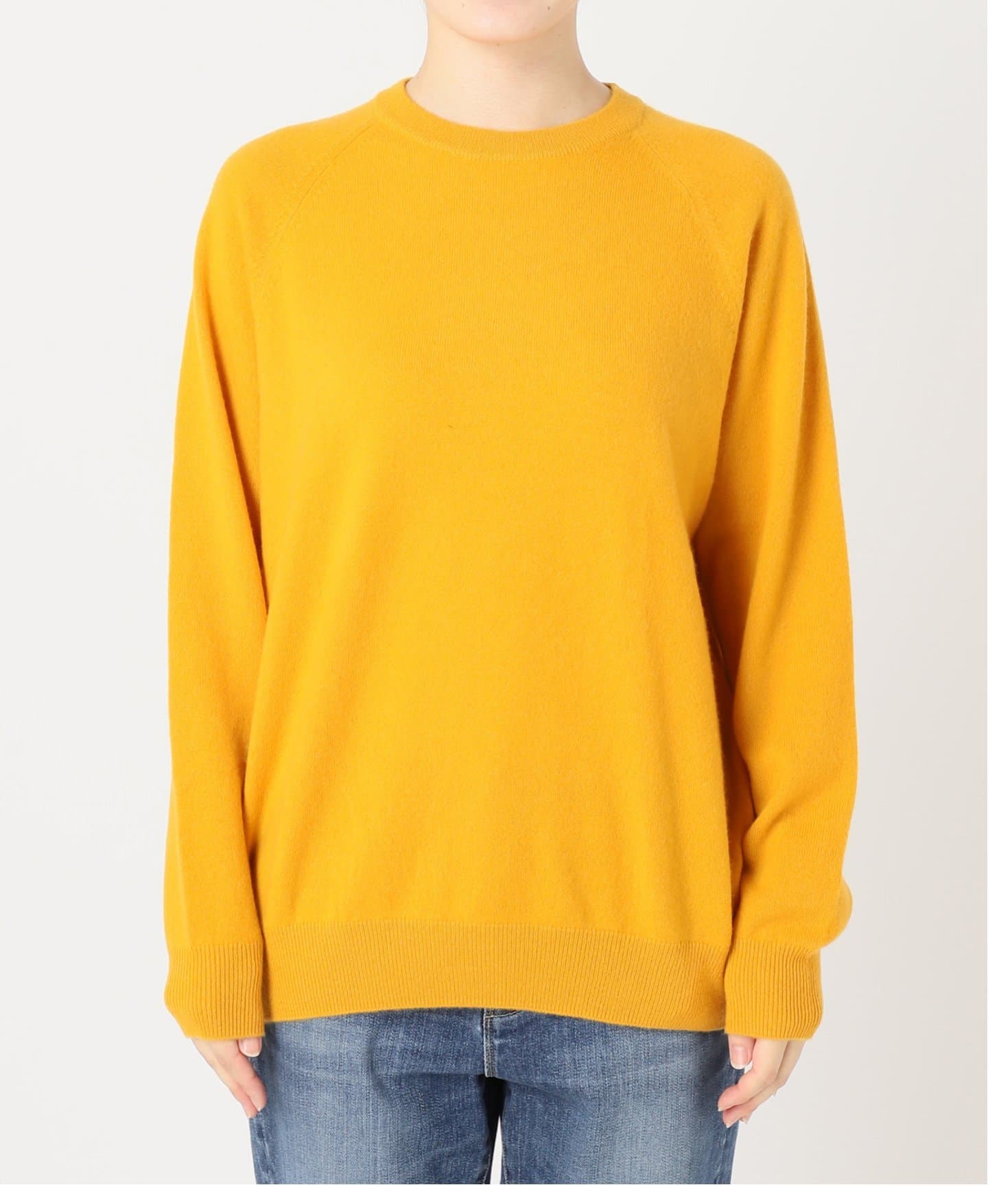 ピッコーネ　クラブ　プルオーバー０１　黄色　カシミヤ100％ ピッコーネ クラブ プルオーバー01 黄色 カシミヤ100％