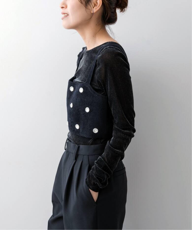 ビジューモールニットビスチェ（ニット／セーター）｜Spick and Span  