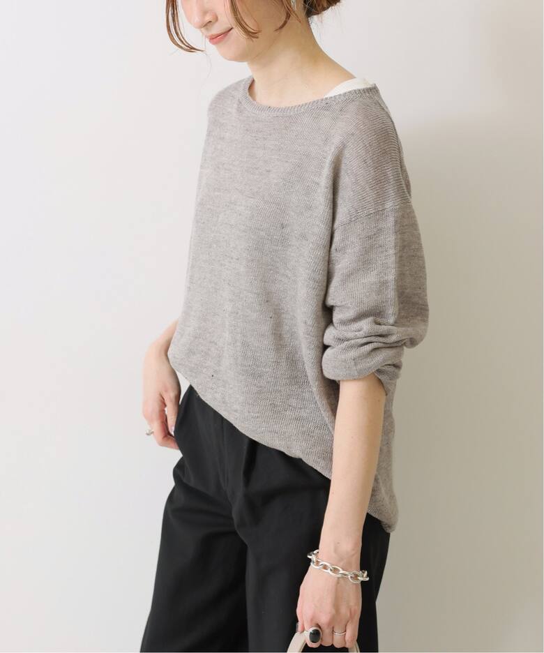 リネンコットンルーズプルオーバー（ニット／セーター）｜Spick and  