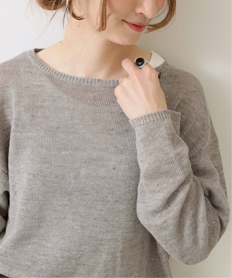 リネンコットンルーズプルオーバー（ニット／セーター）｜Spick and  