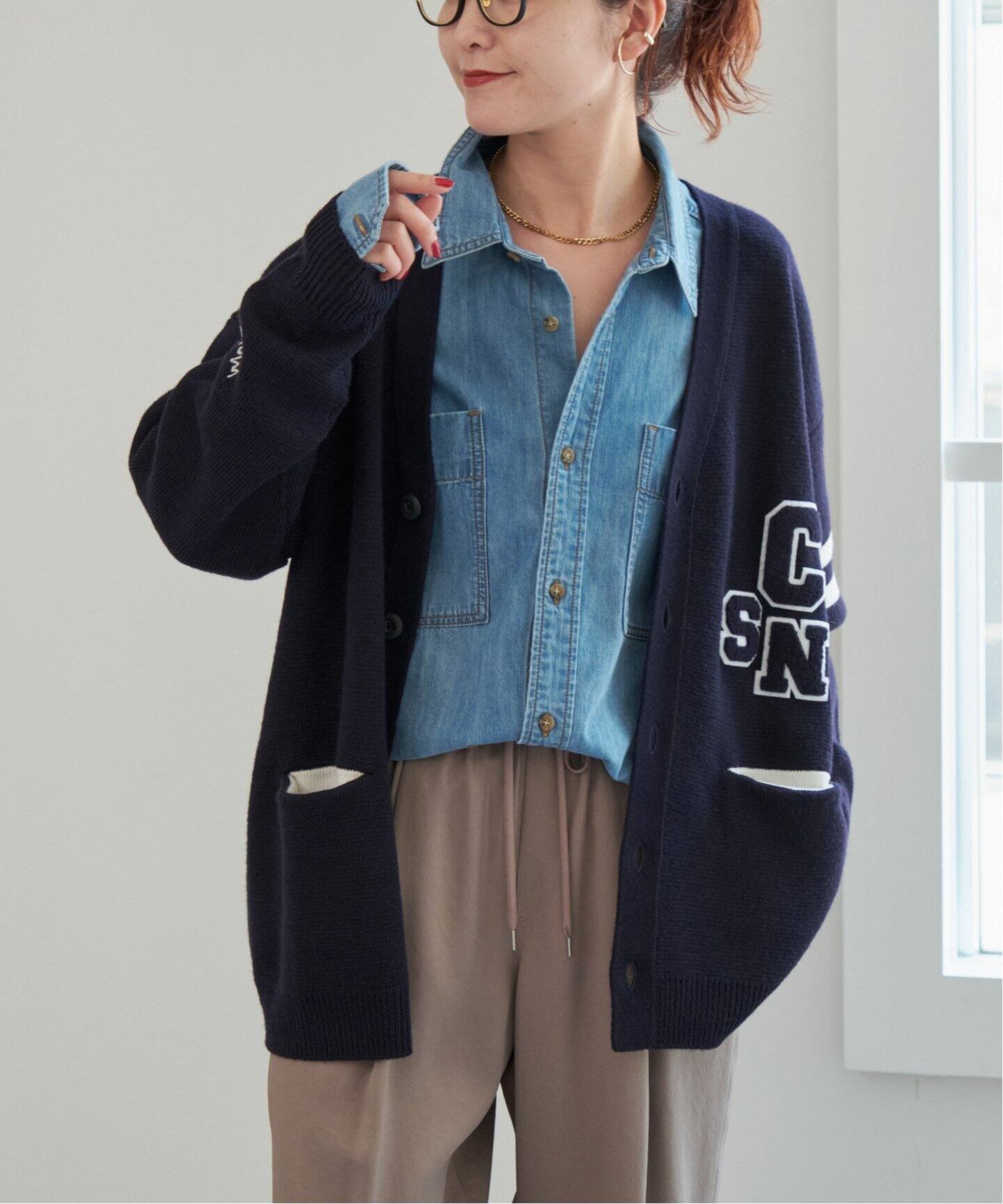 レタードニット カーディガン（カーディガン）｜Spick and Span  