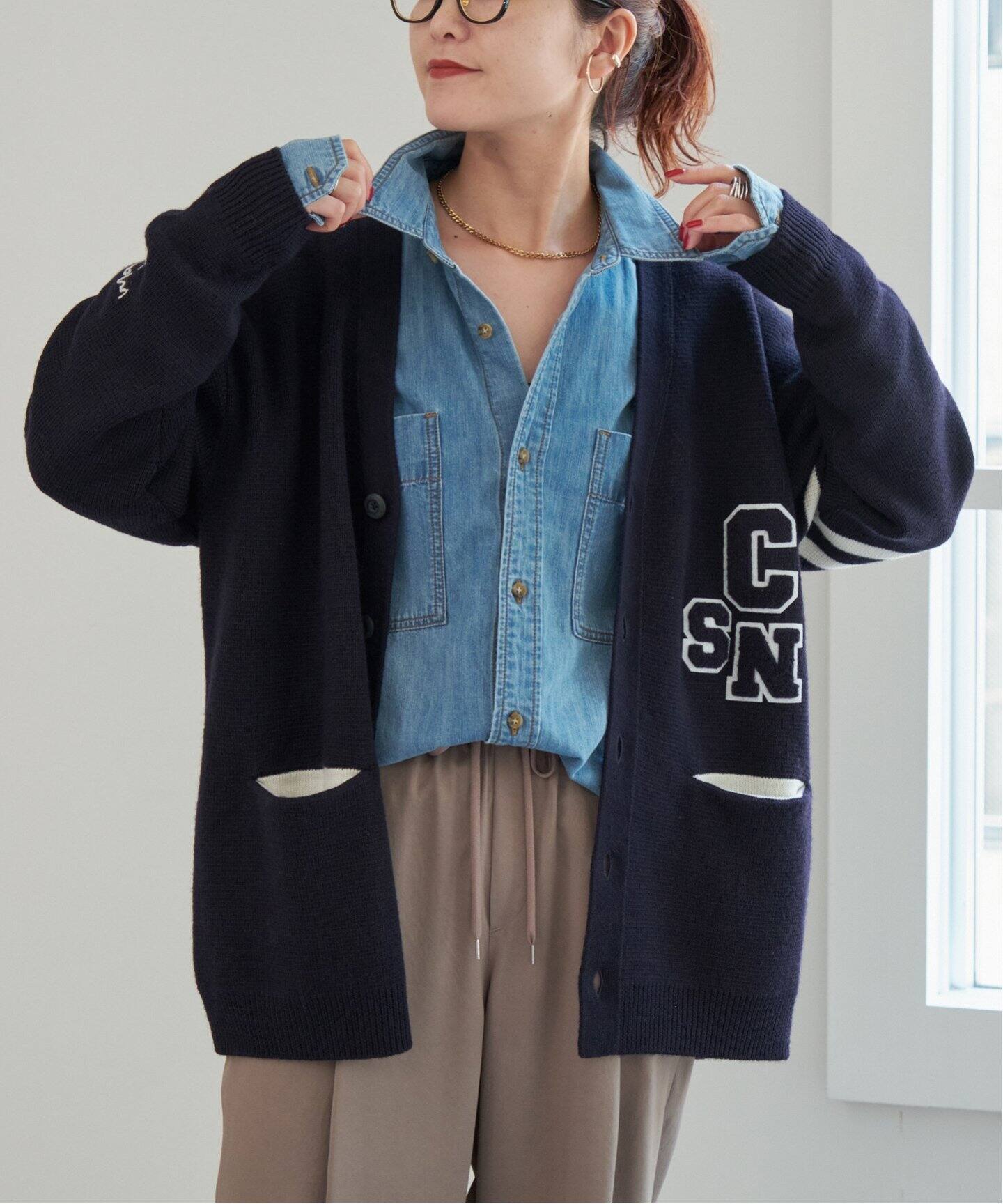 レタードニット カーディガン（カーディガン）｜Spick and Span  