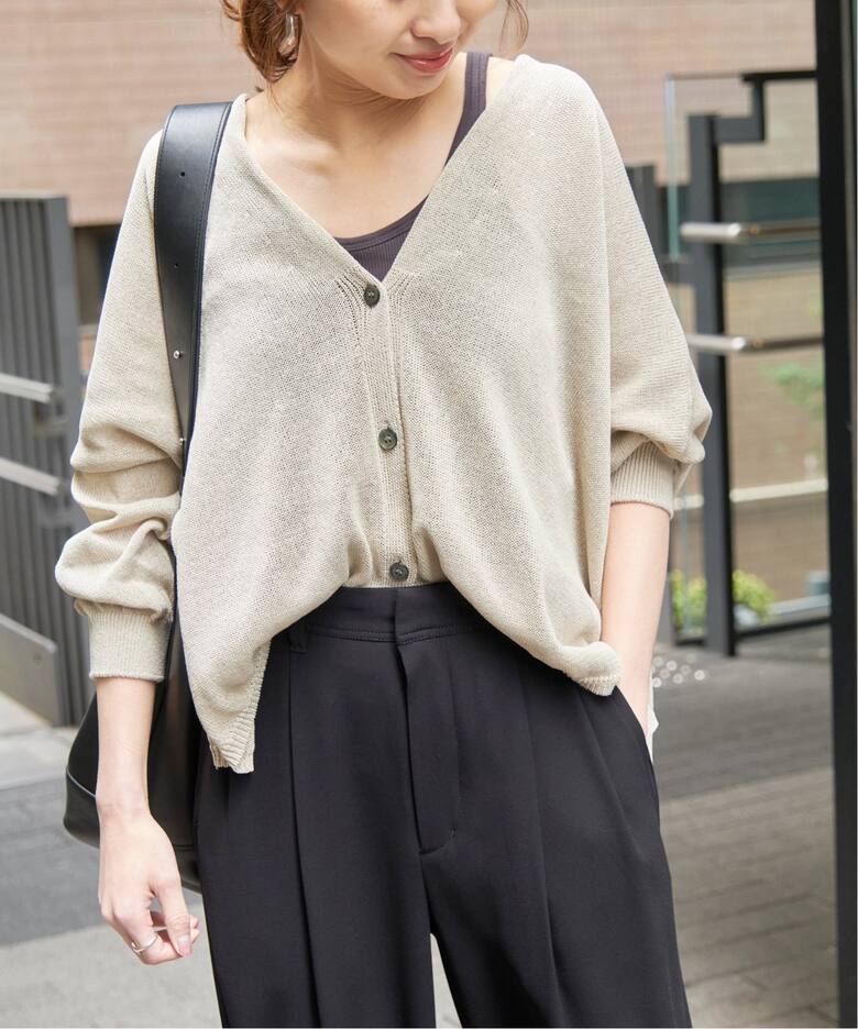 ≪追加≫ペーパーヤーンカーディガン（カーディガン）｜Spick and Span  