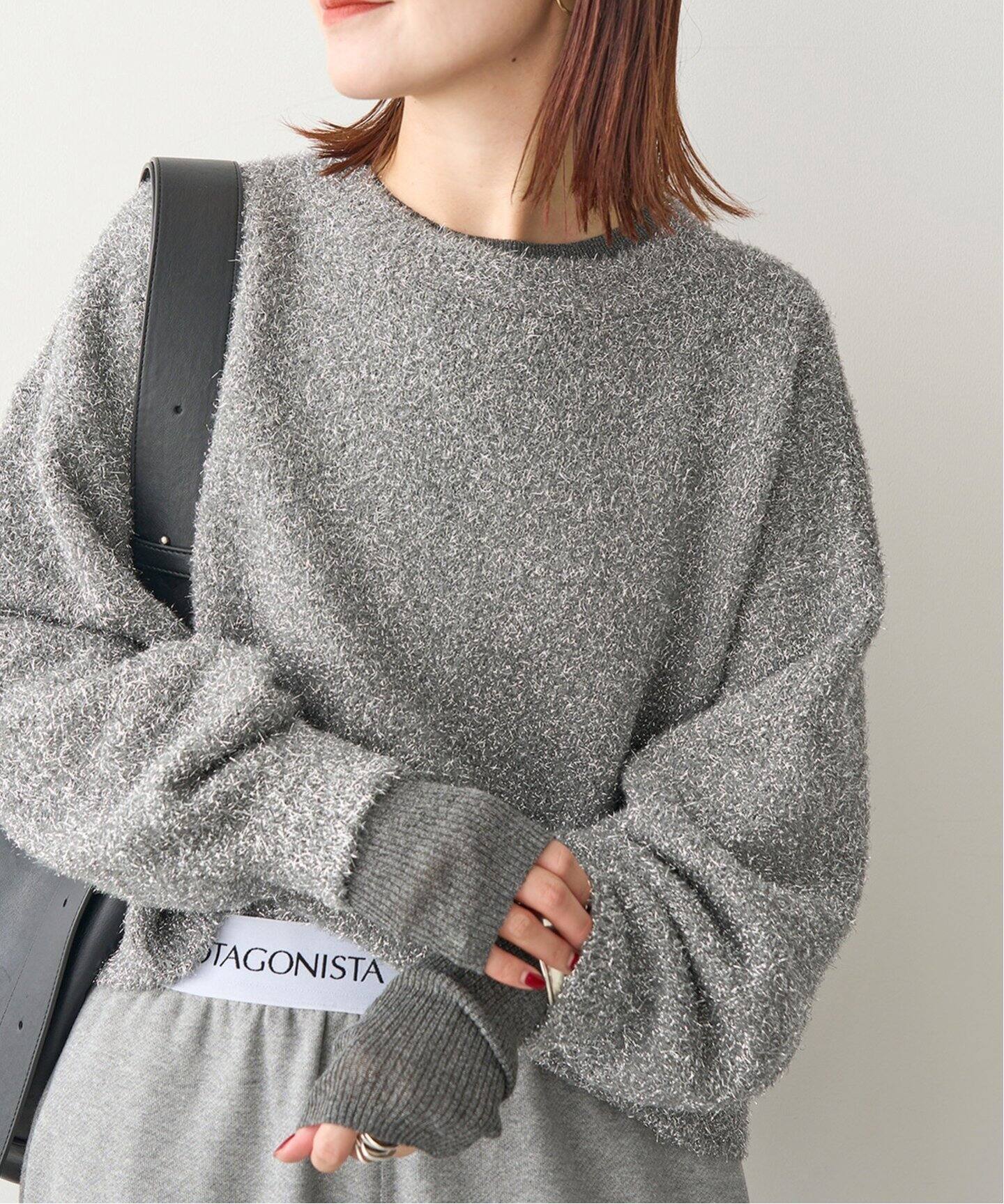 ラメ ショートニット プルオーバー（ニット／セーター）｜Spick and  