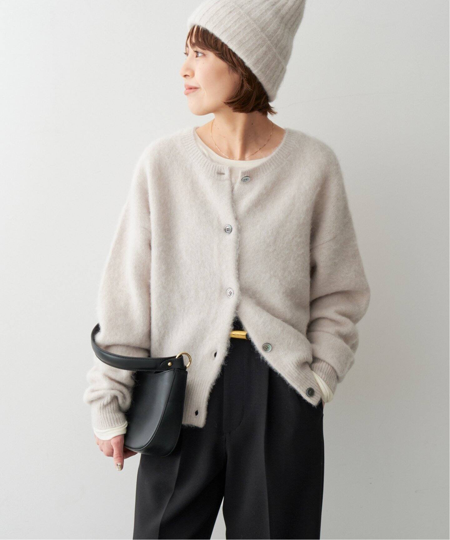 スピックアンドスパン アルパカ2wayカーディガン アルパカ2way カーディガン（カーディガン）｜Spick and Span