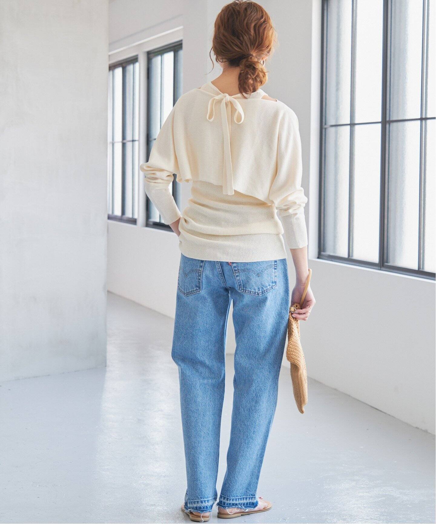 ベリアミミ　アメスリリボンニットセットアップ　S アメスリリボンニットセットアップ