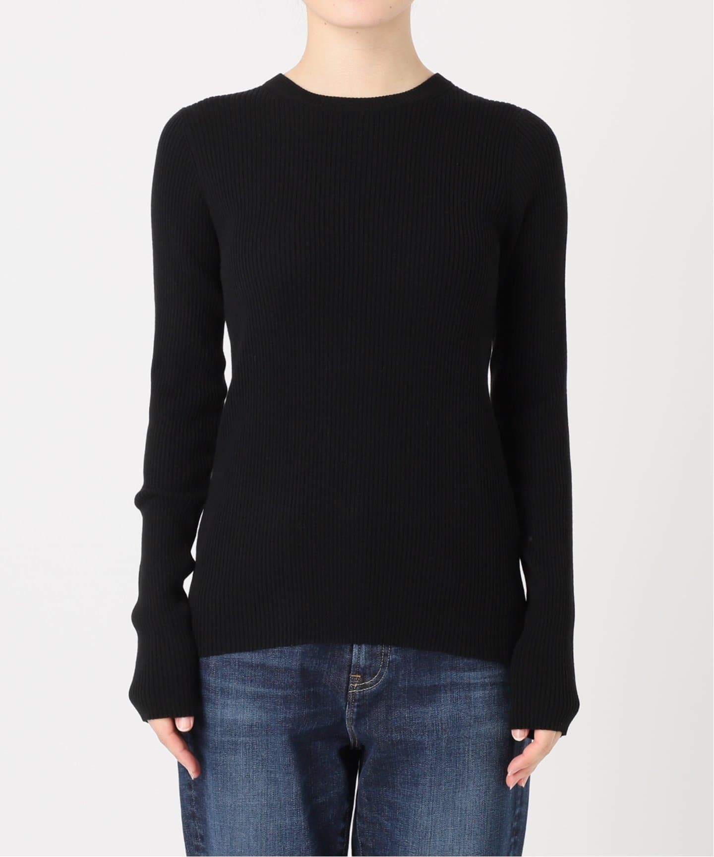 BRIEFING ブラック クルーネック ニット 新品 新色追加】バックセンターライン クルーネックニット 通販