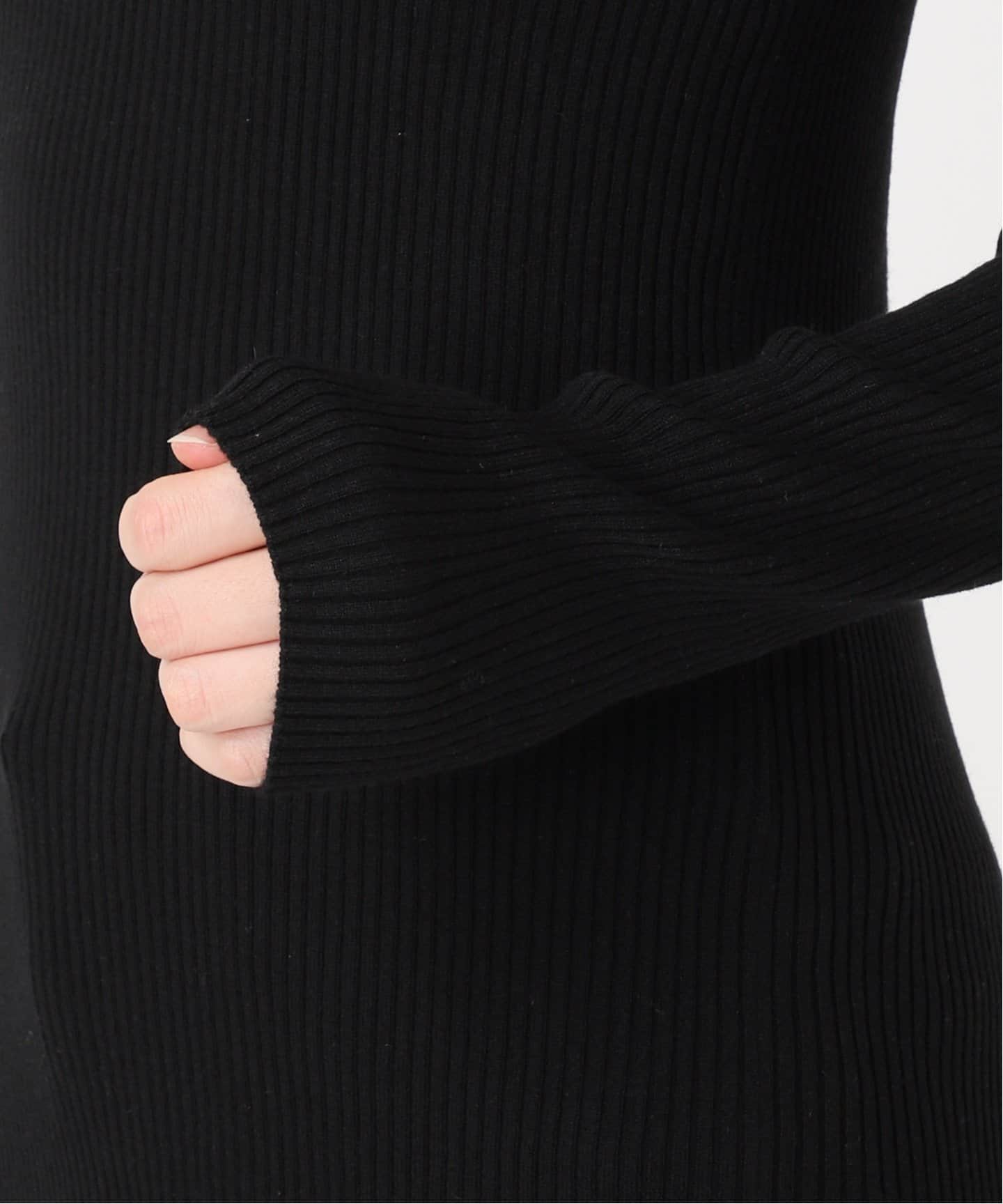 WEB限定追加》ウォッシャブル クルーネックリブニット（ニット