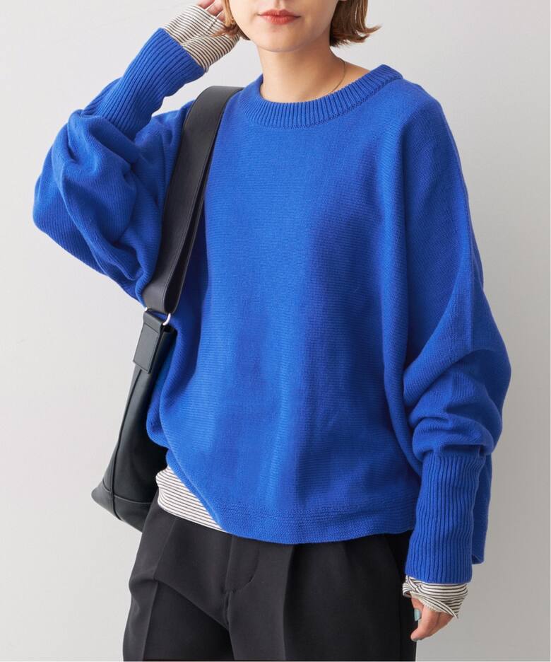 バルキーヤーン ドルマンロングリブニット（ニット／セーター）｜Spick  