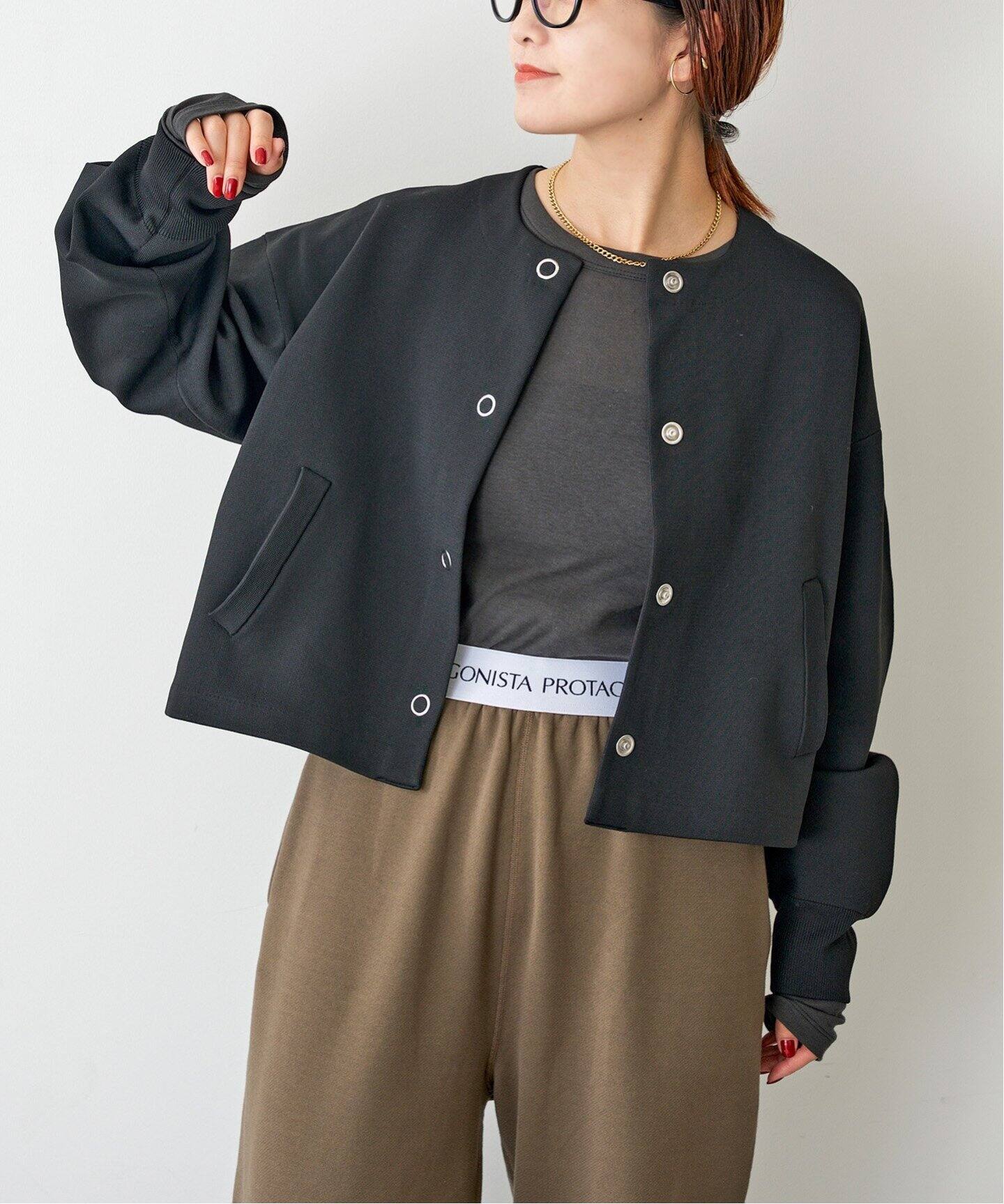 リングドットボタンニットジャケット（カーディガン）｜Spick and Span  