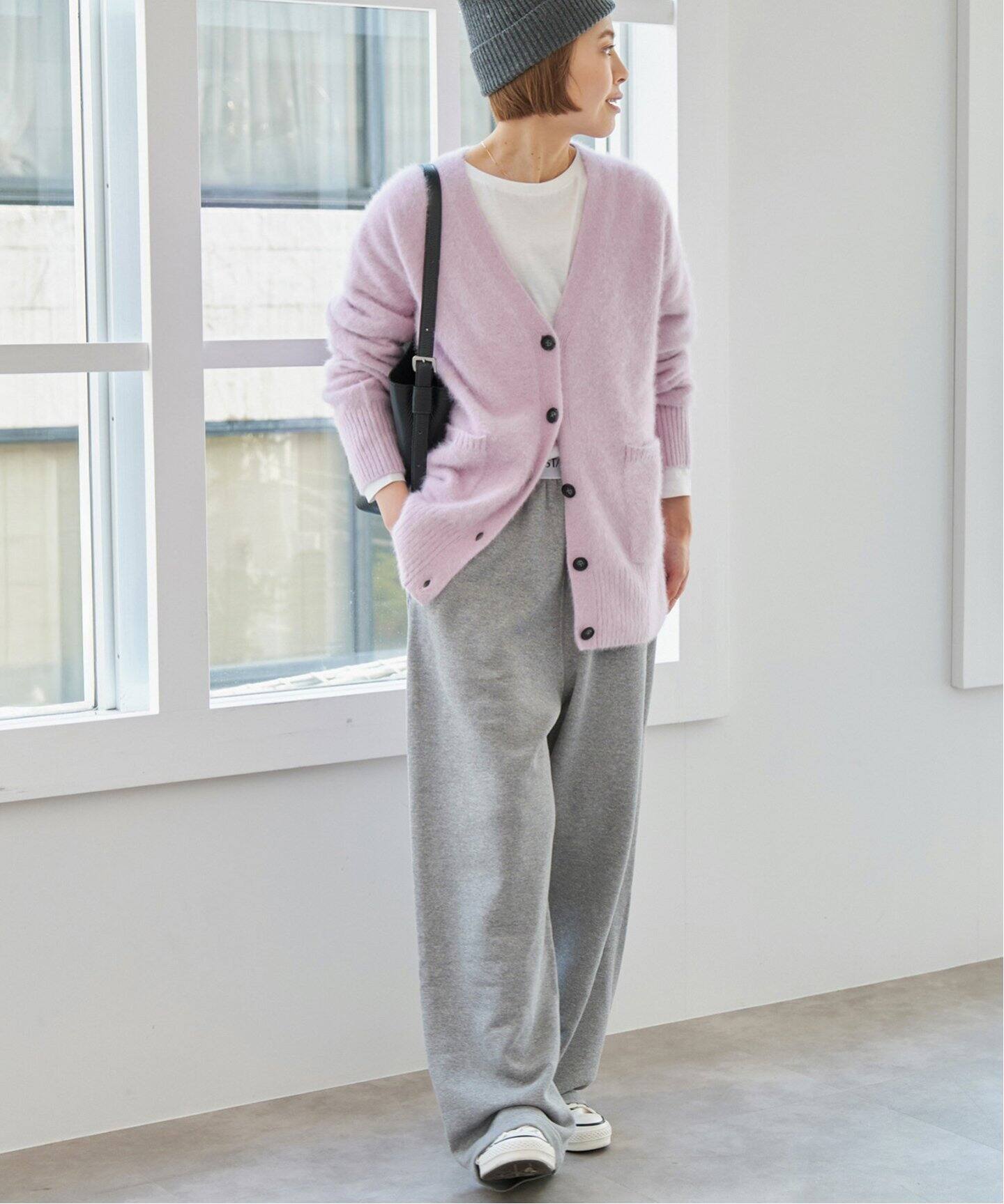 フォックスカシミヤMIX Vネックカーディガン（カーディガン）｜Spick  