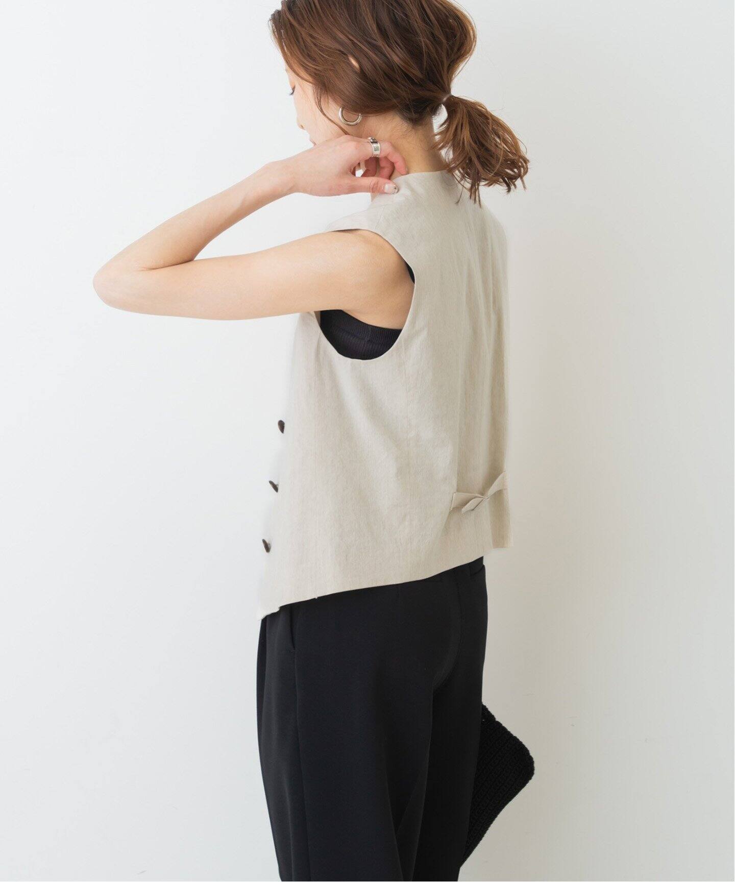 d.i.a　フード付きベアトップ セール】もちもちフード付きシャギーショートニットトップス