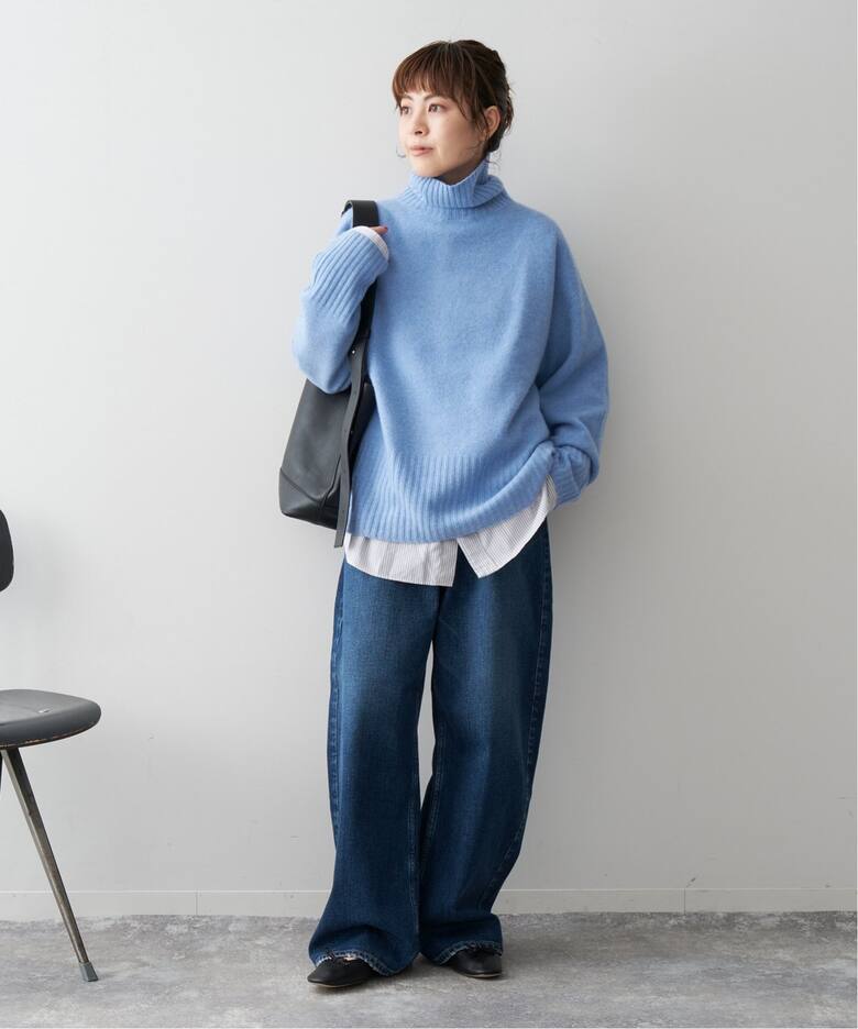 ウールカシミヤ タートルネックプルオーバー（ニット／セーター  