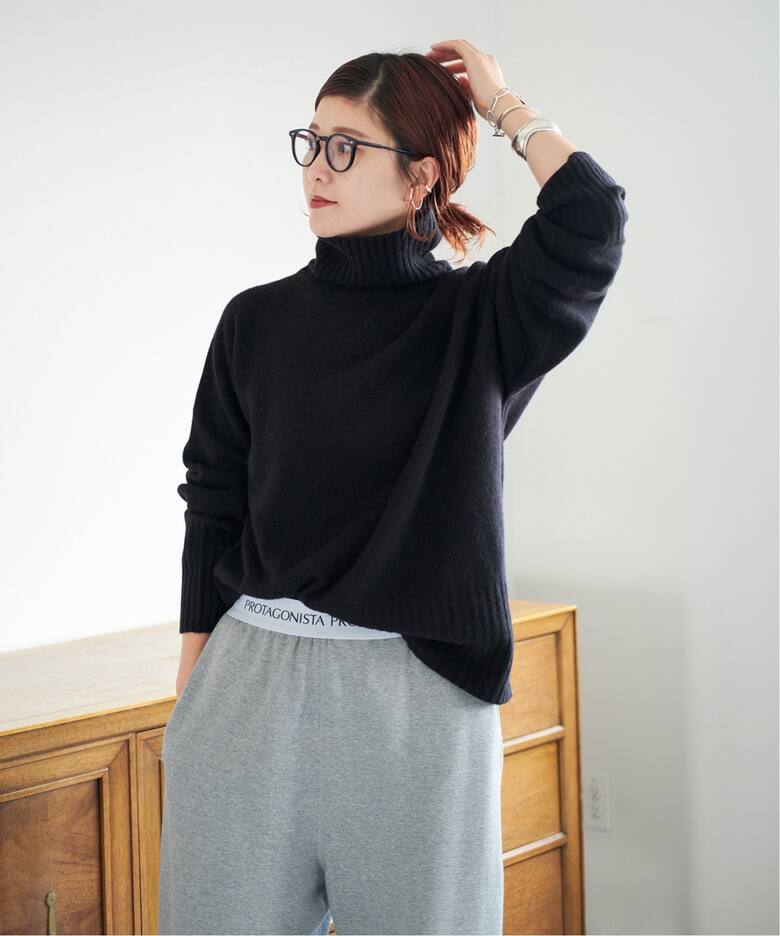 ウールカシミヤ タートルネックプルオーバー（ニット／セーター  