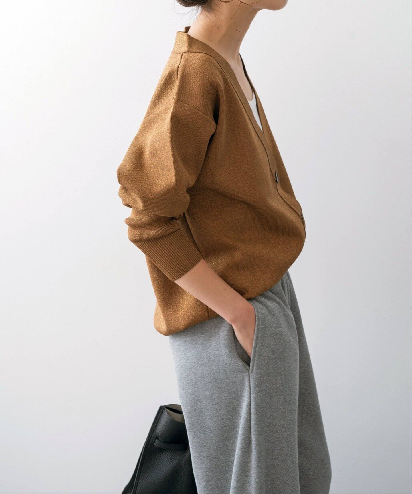 ラメ深Vカーディガン（カーディガン）｜Spick and Span（スピック  