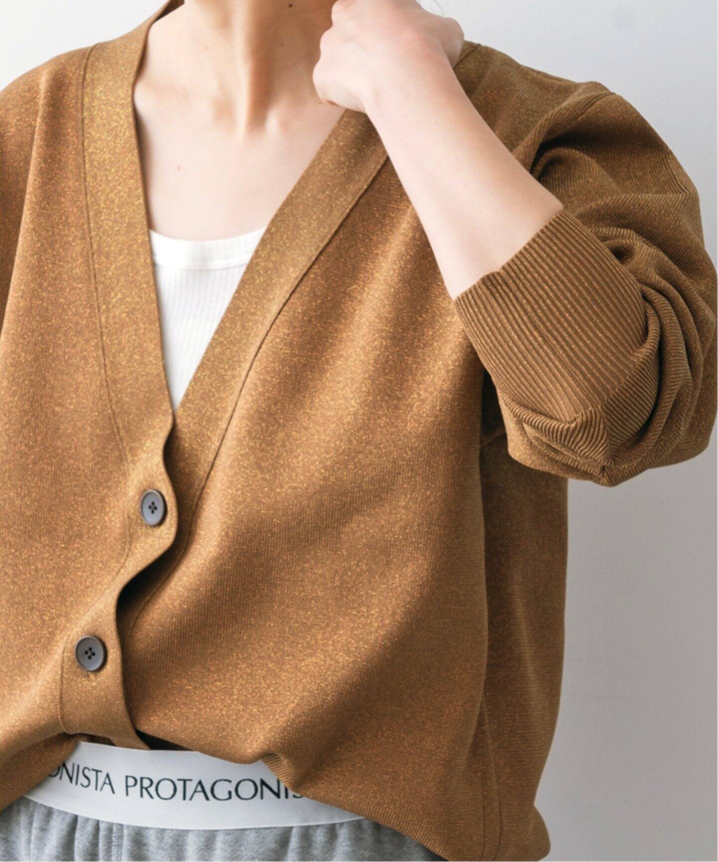 ラメ深Vカーディガン（カーディガン）｜Spick and Span（スピック  