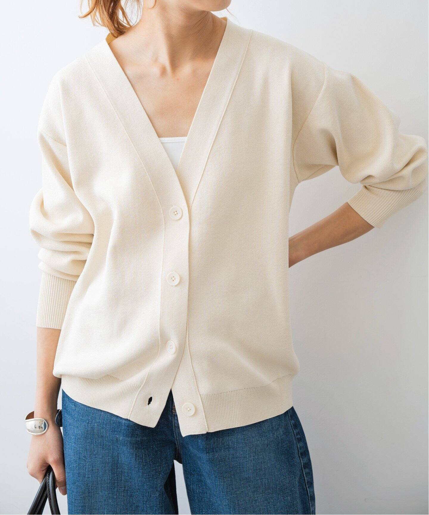 ラメ深Vカーディガン（カーディガン）｜Spick and Span（スピック  