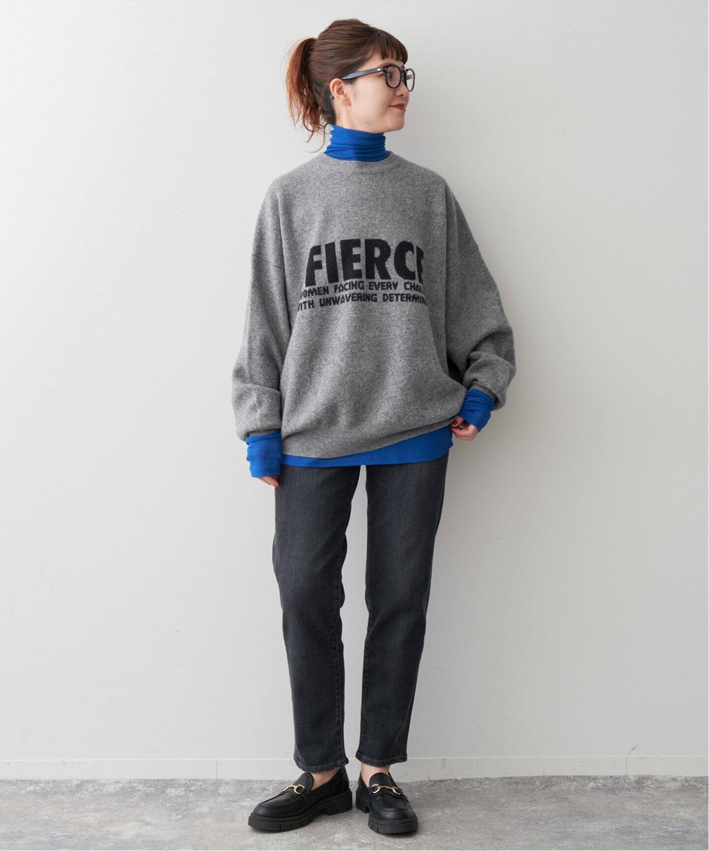 WEB限定追加》ダブルジャガードロゴニットプルオーバー（ニット 