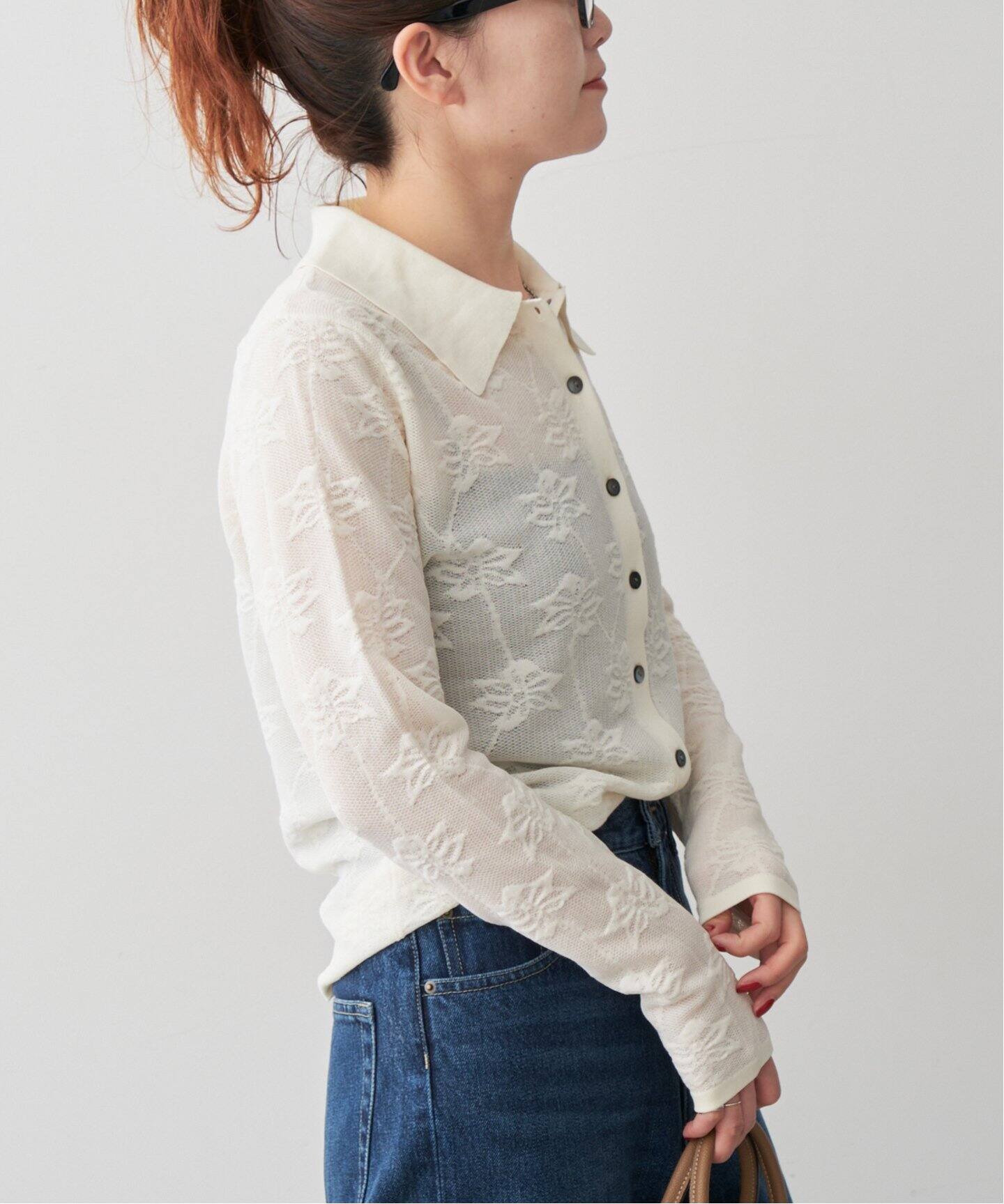 レーシージャガードニット（ニット／セーター）｜Spick and Span 