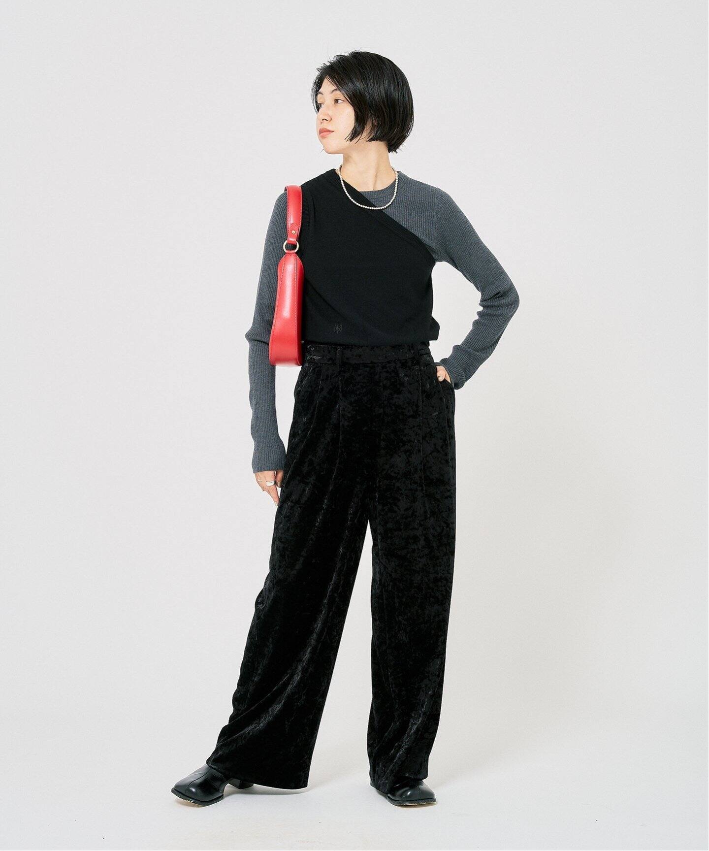 PHEENY one shoulder vest PA24- KT05：ニット（ニット／セーター  