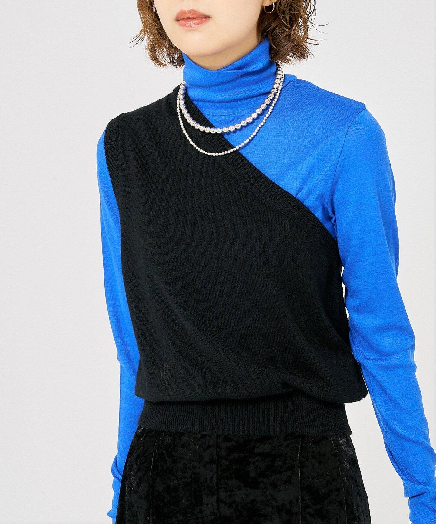PHEENY one shoulder vest PA24- KT05：ニット（ニット／セーター  