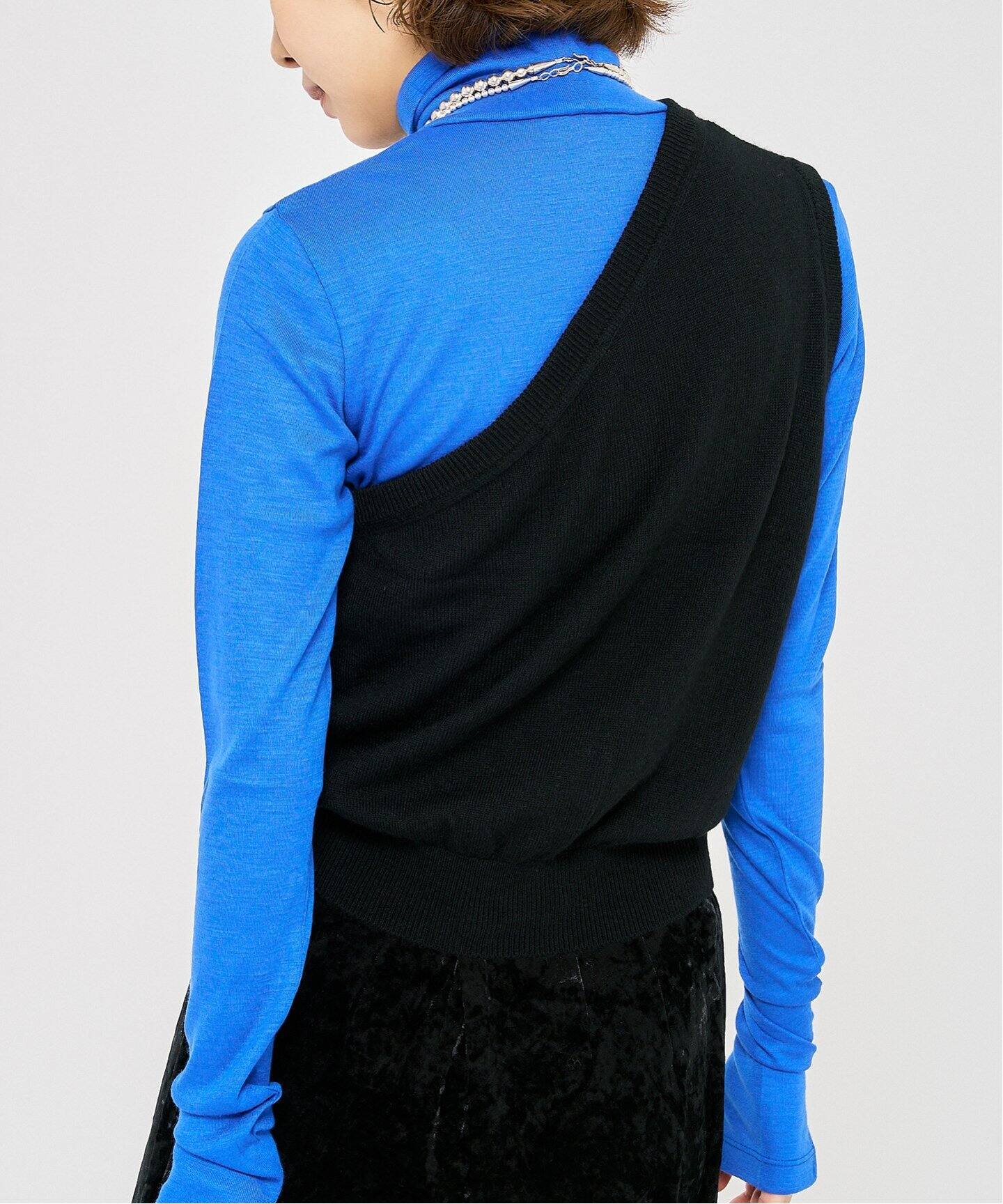 PHEENY one shoulder vest PA24- KT05：ニット（ニット／セーター  