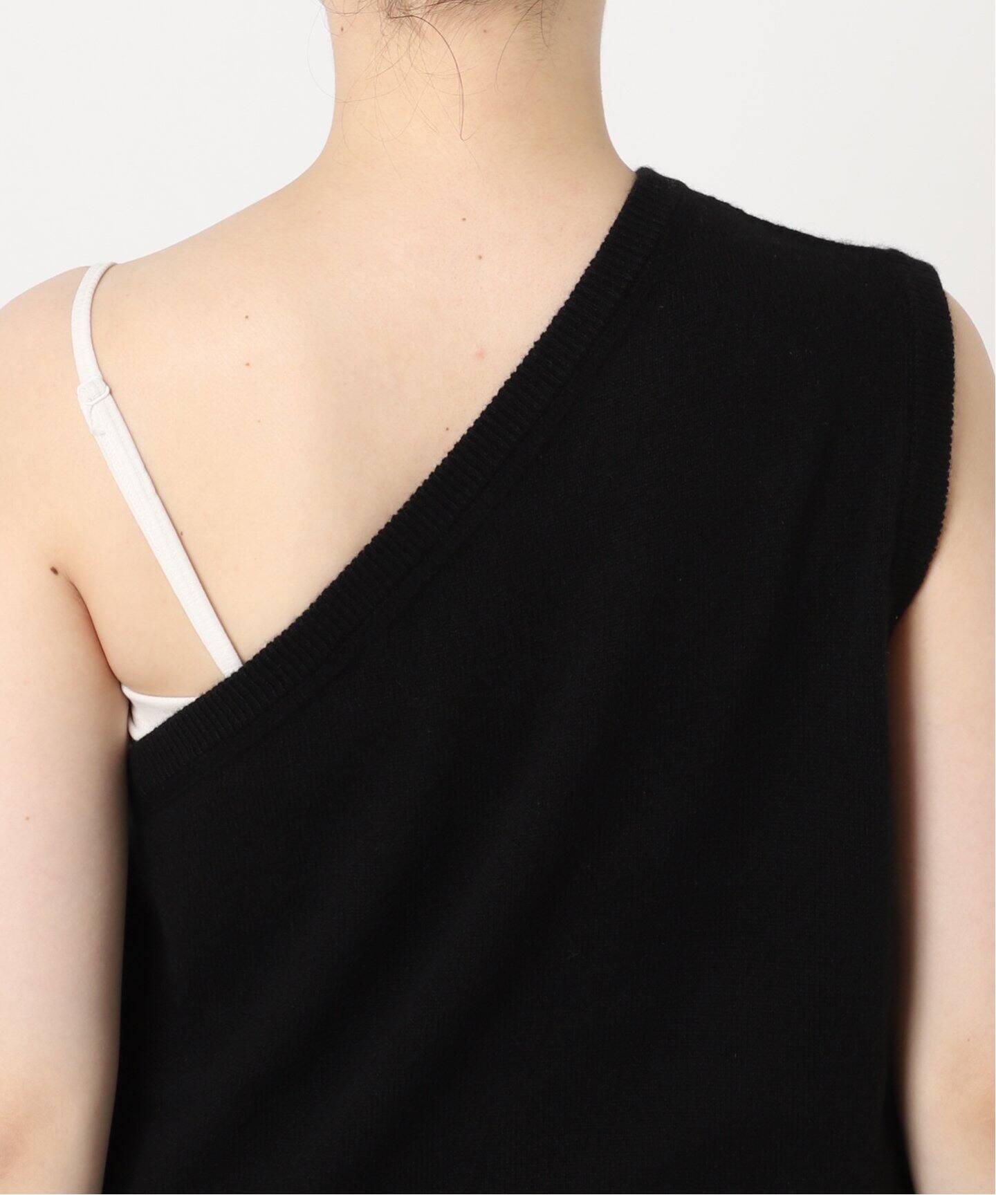 PHEENY one shoulder vest PA24- KT05：ニット（ニット／セーター  