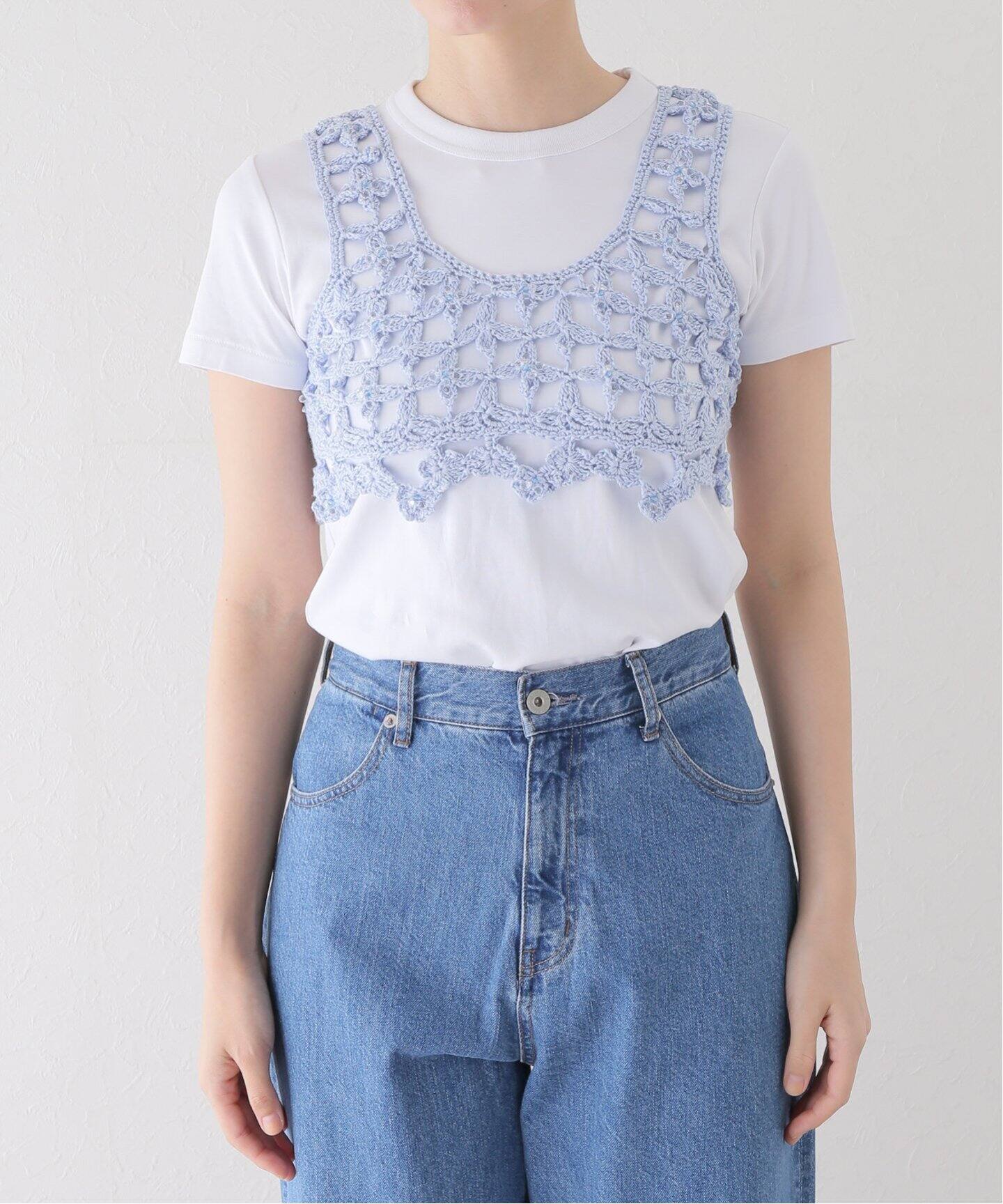 HOLIDAY / ホリデイ CROCHET BEADS TOPS 24104132（ニット／セーター