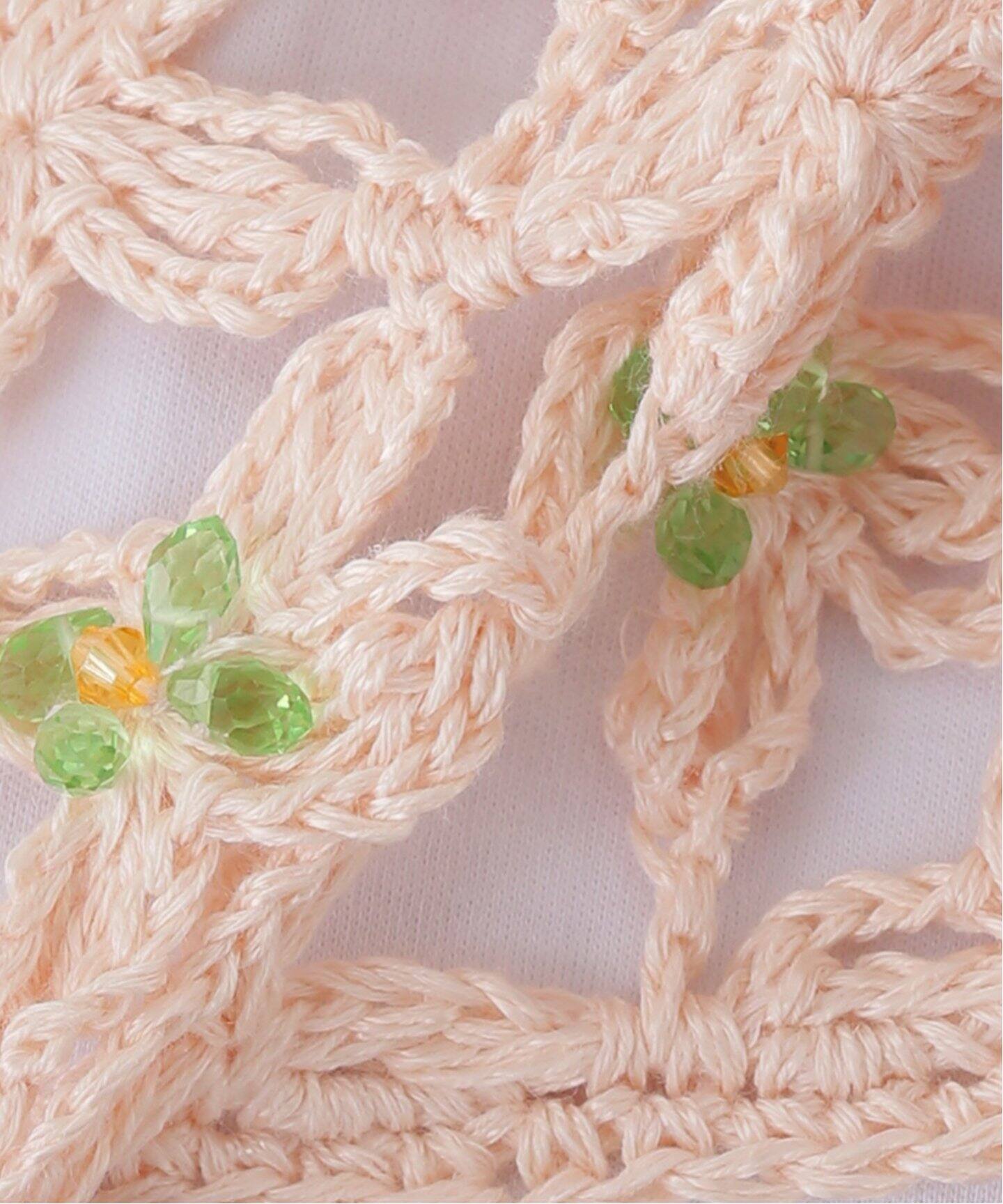 HOLIDAY / ホリデイ CROCHET BEADS TOPS 24104132（ニット