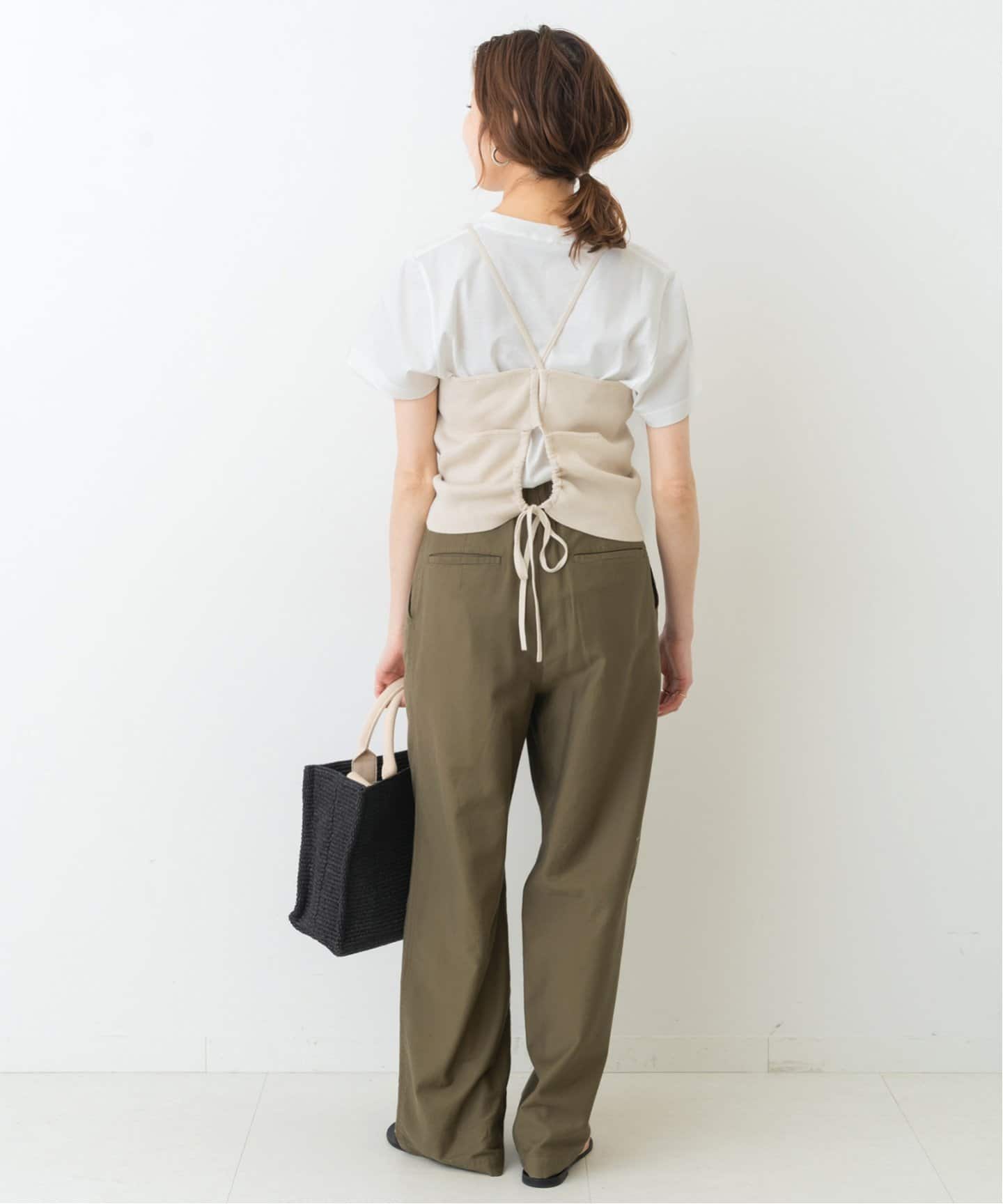 【Uhr/ウーア】 Cable Drawstringニットキャミソール 1_58d470ff-5ab4-4587-86c8-