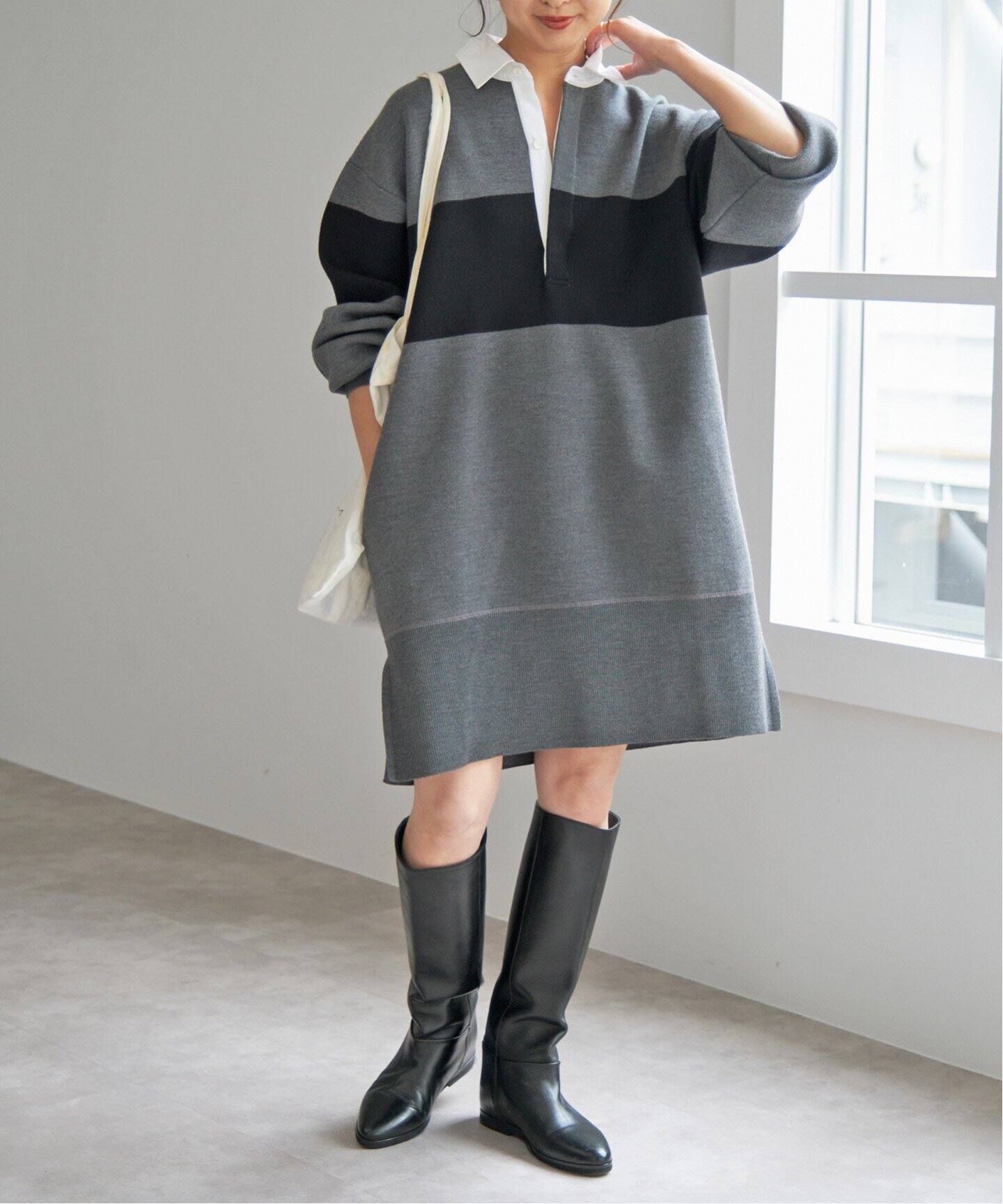 ADAWAS / アダワス SMOOTH KNIT RUGBY SHIRTS ADWS-401-53（ニット 