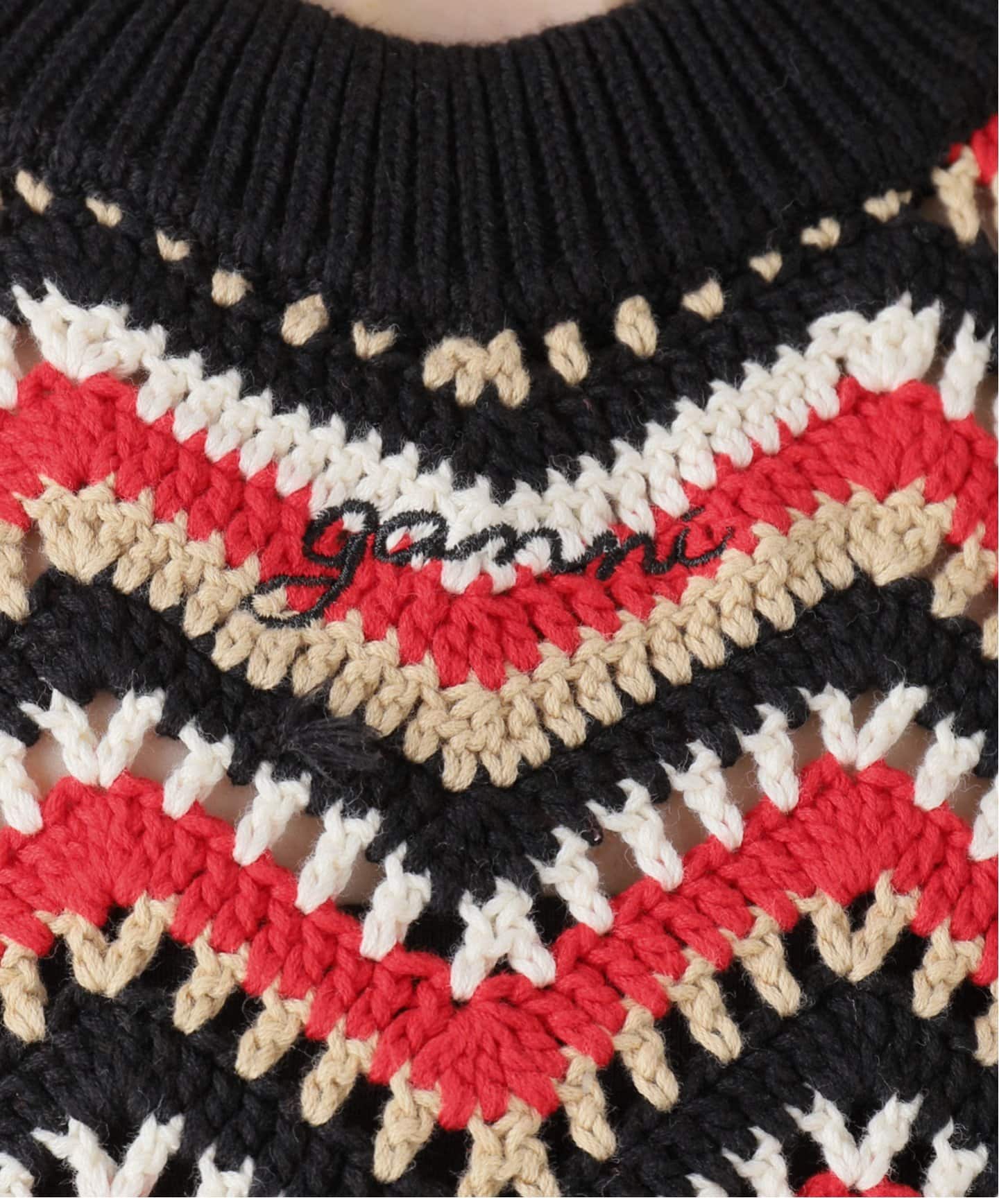 【関税&送料込】Ganni Embroidered Crochet Vest Ganni Crochet Beaded V Neck Top – Annabel
