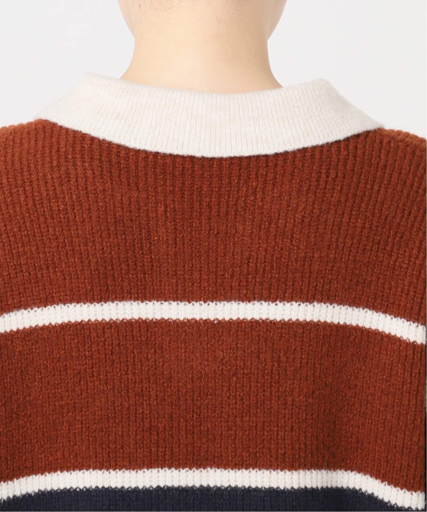 TRICOTS JEANMARC】カラースキッパーニットプルオーバー（ニット