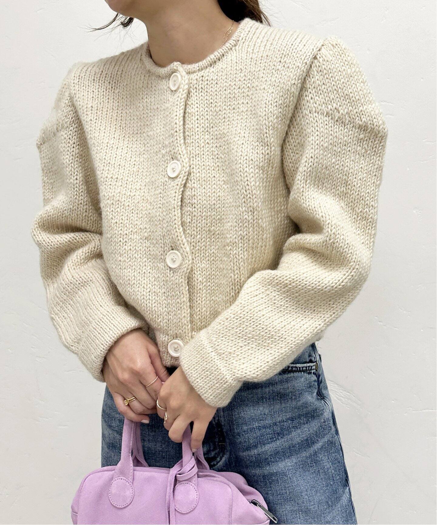 Dany ribbon knit set up Sサイズ（今買って夏も心地よく使えるsuadeo 