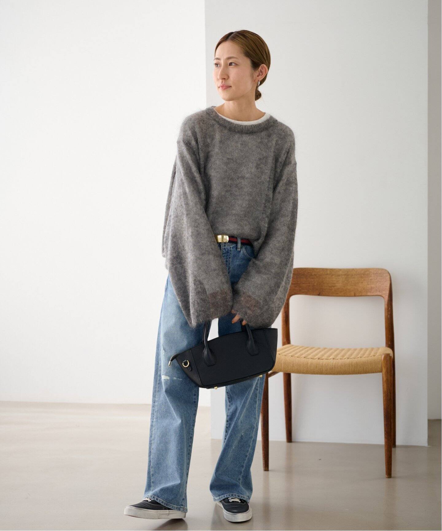 キッドモヘヤ混リラックス プルオーバー（ニット／セーター  