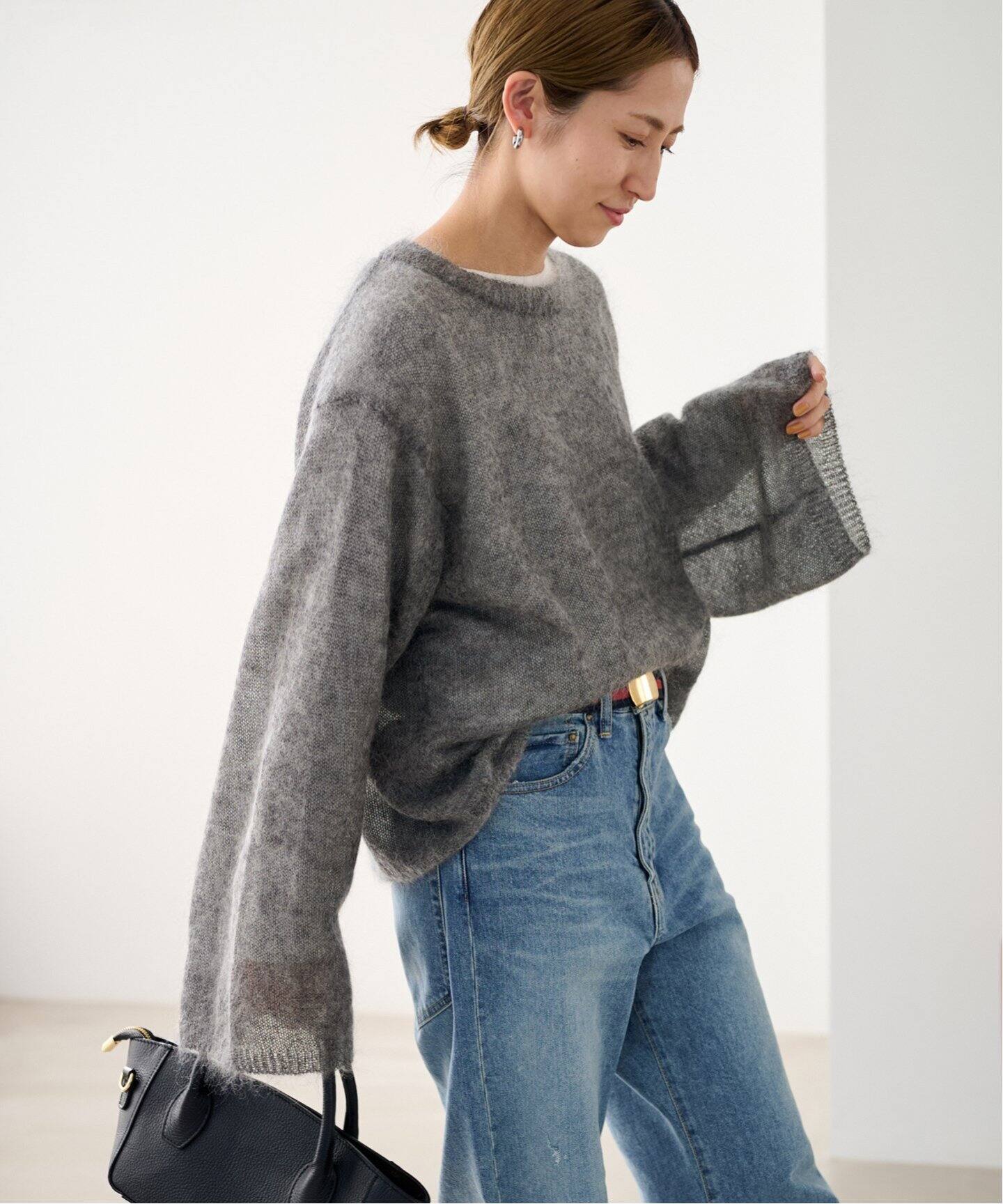 キッドモヘヤ混リラックス プルオーバー（ニット／セーター  