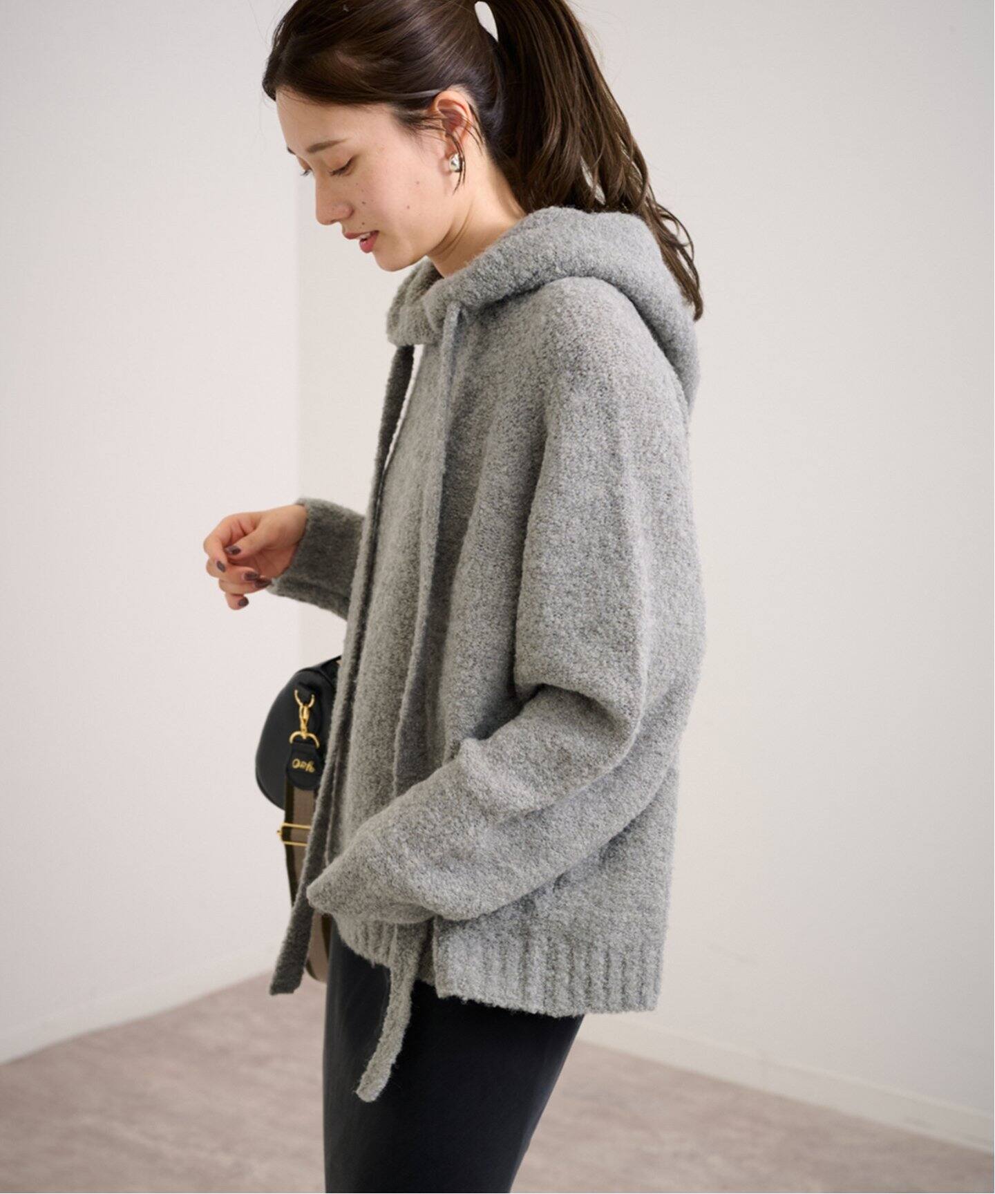 FRAMe WORK Loop Yarn フード プルオーバー アルパカミックス FRAMe WORK Loop Yarn フード プルオーバー アルパカミックス FRAMe