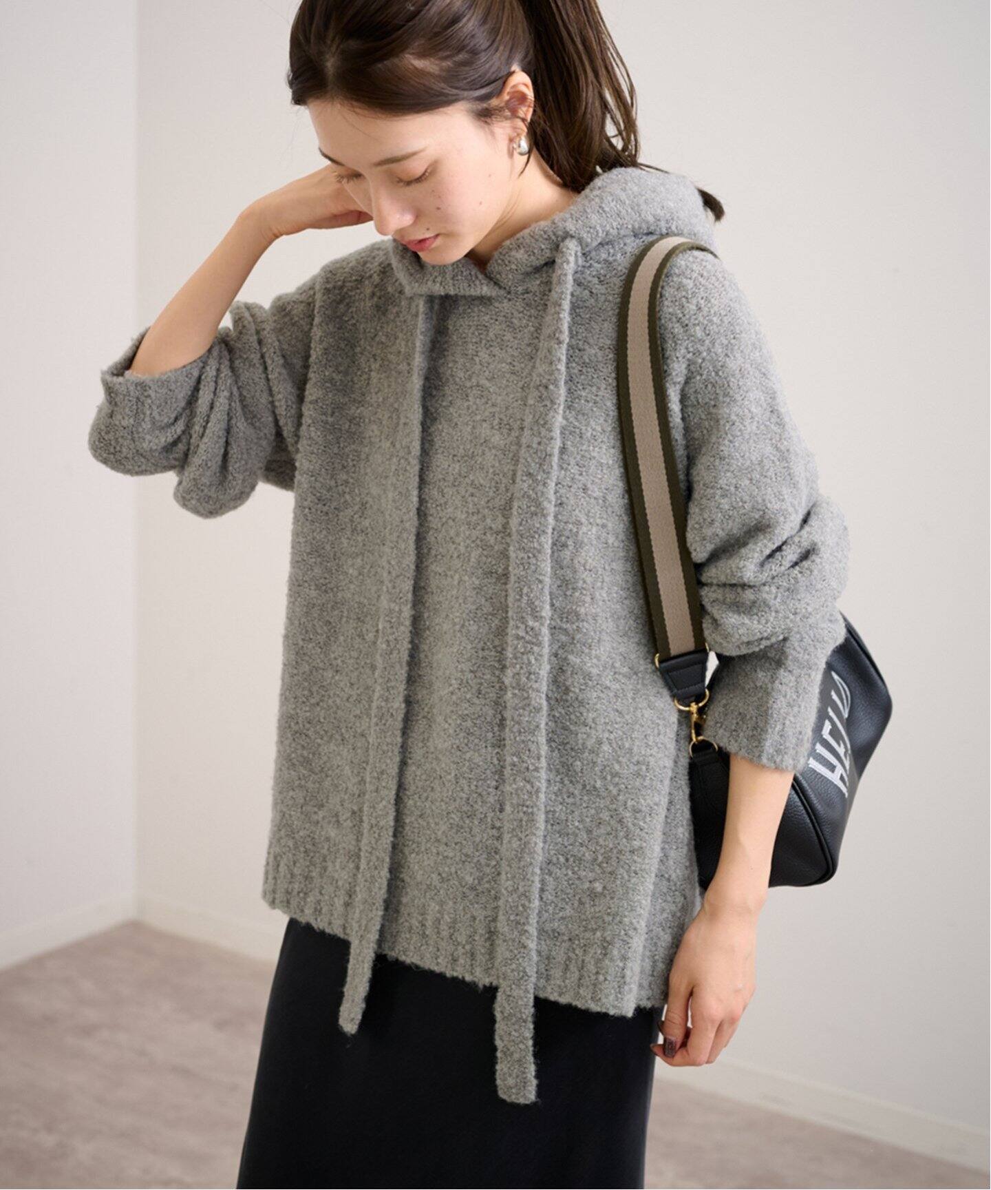 Loop Yarn フード プルオーバー（ニット／セーター）｜FRAMeWORK  