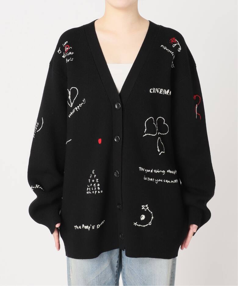 ハンド刺繍ラブカーディガン（カーディガン）｜FRAMeWORK（フレーム  