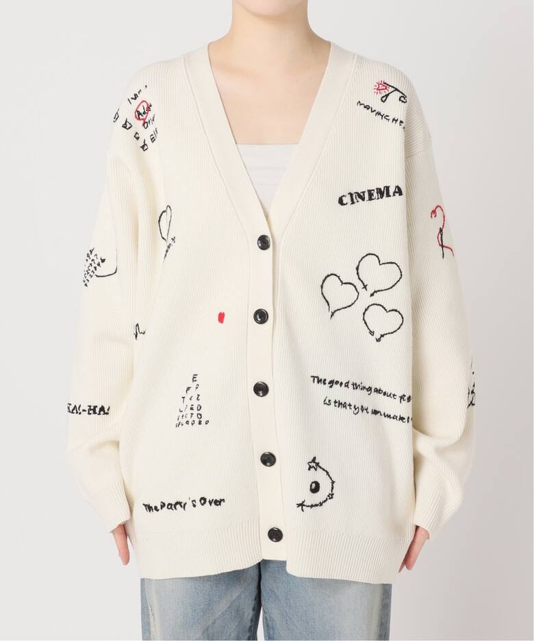 ハンド刺繍ラブカーディガン（カーディガン）｜FRAMeWORK（フレーム 