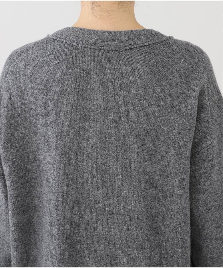 Merino Wool ロングVカーディガン（ニットワンピース）｜FRAMeWORK  