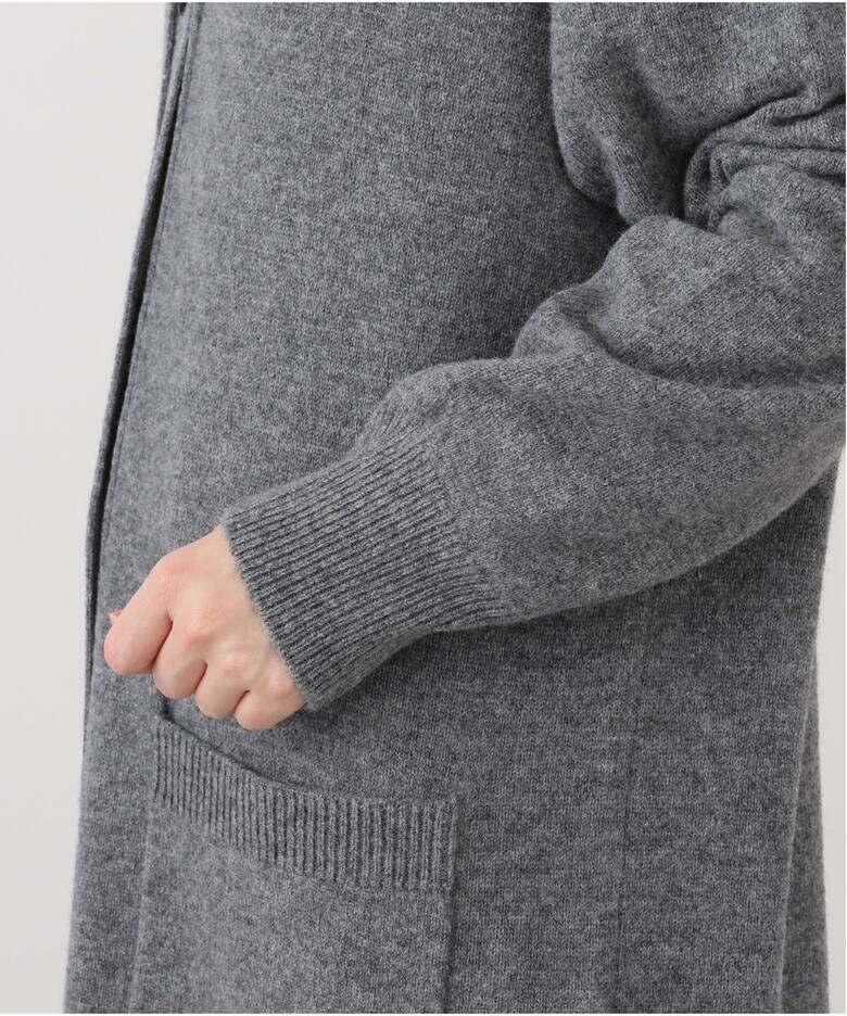 Merino Wool ロングVカーディガン（ニットワンピース）｜FRAMeWORK  