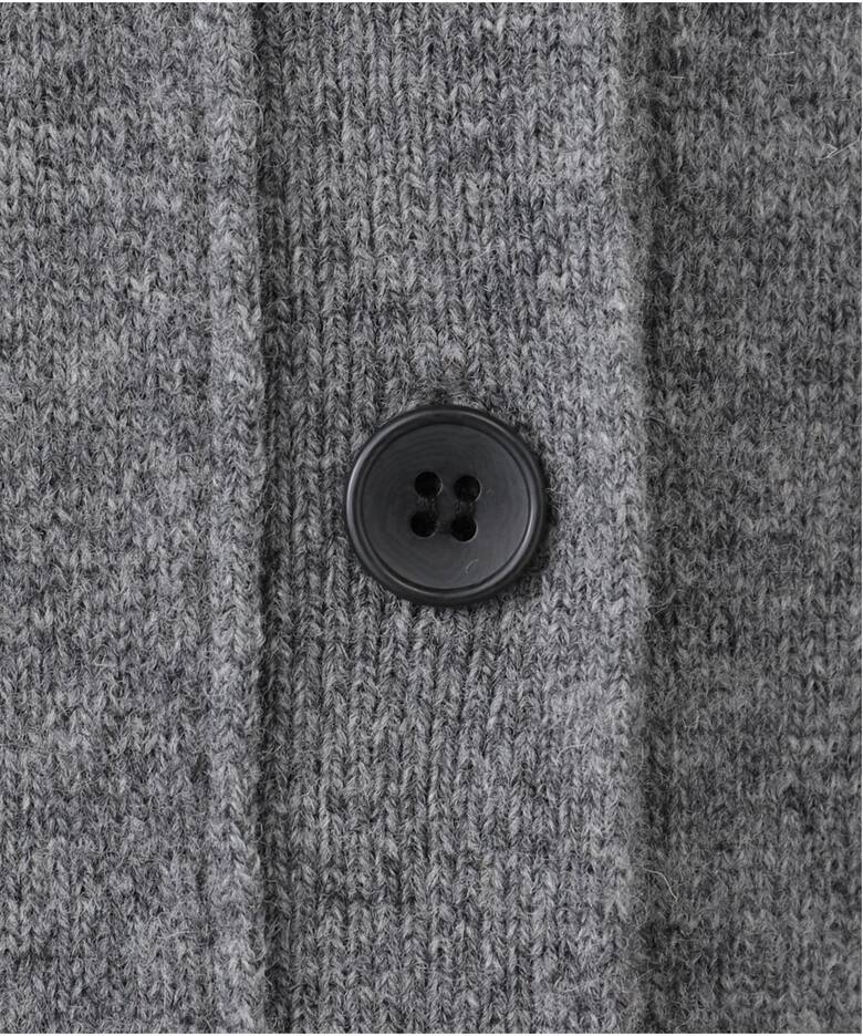 Merino Wool ロングVカーディガン（ニットワンピース）｜FRAMeWORK  