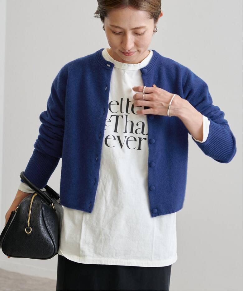 圧縮ウールクルーネックカーディガン（カーディガン）｜FRAMeWORK  