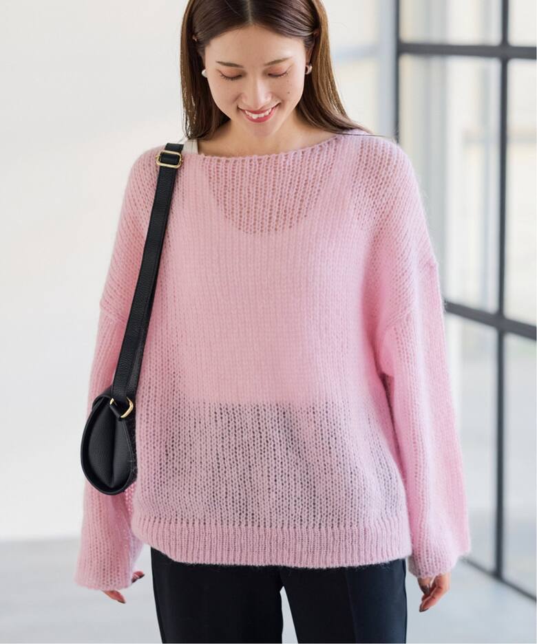 モヘヤボートネックプルオーバー（ニット／セーター）｜FRAMeWORK  